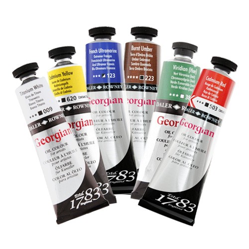 Daler Rowney Georgian Oil Colour Starter Set 6 x 22ml