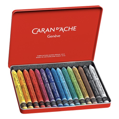 Caran dAche Neocolor II Water Soluble Wax Crayons Set of 15