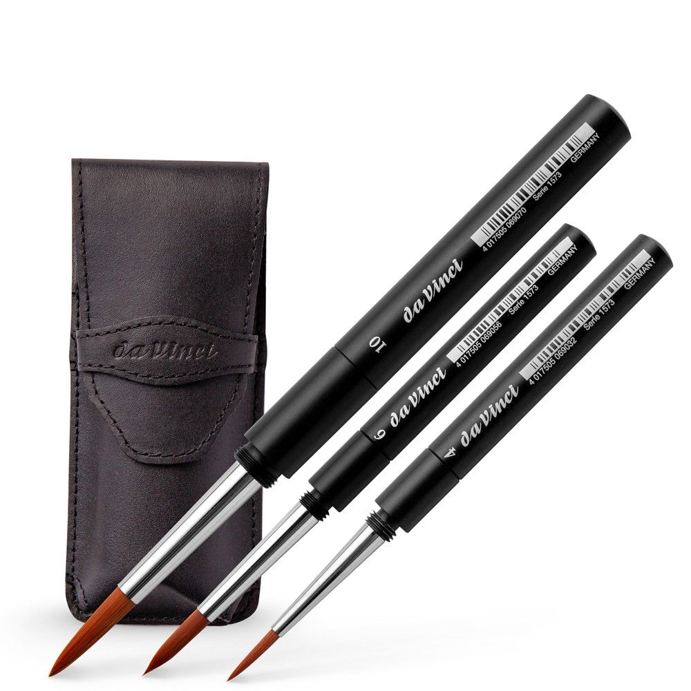 Da Vinci Gift Case Pocket Brushes Synthetic