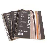 A4 Eco Grey Spiral Sketchbook 