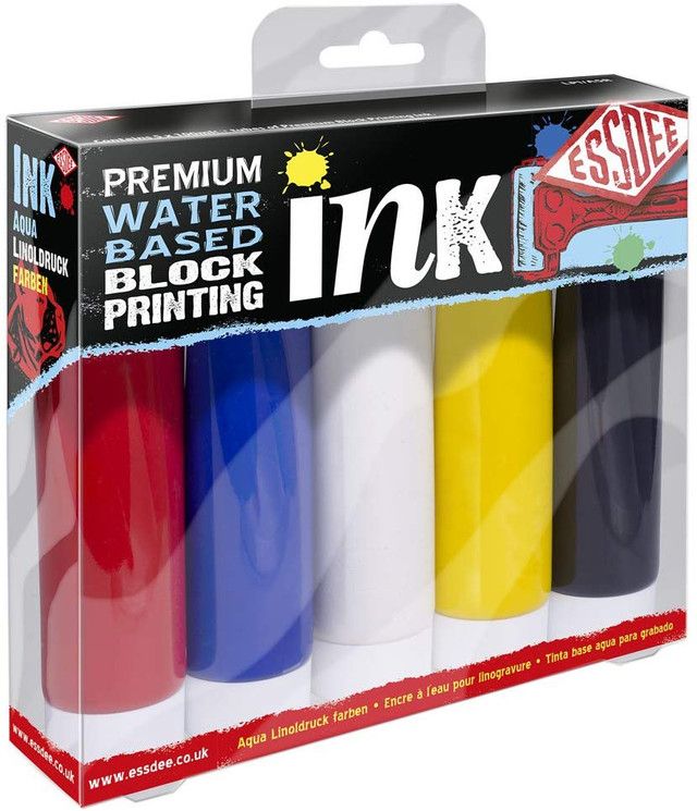 Essdee Block Printing Ink Set Primary Colours Essdee Block Printing Ink Set Primary Colours