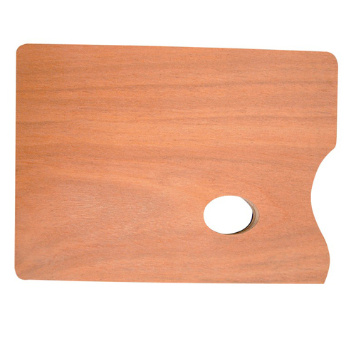 Artists Rectangular Wooden Palette: 20x30cm