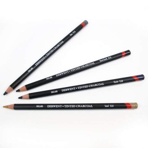 Derwent Tinted Charcoal Pencils: Bilberry