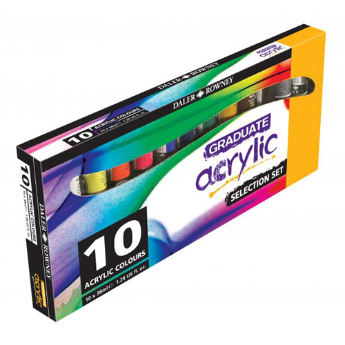 Daler Rowney Graduate Acrylic Selection Set 10 x 38ml