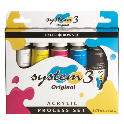 Daler Rowney System 3 Original Process Set 5 x 75ml