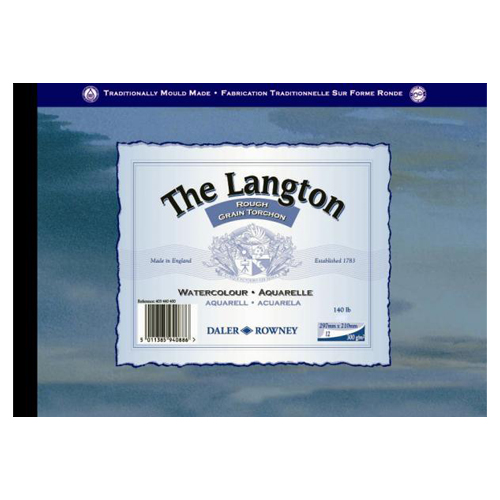 Daler Rowney Langton Watercolour Paper Pad Rough 140lb: A2