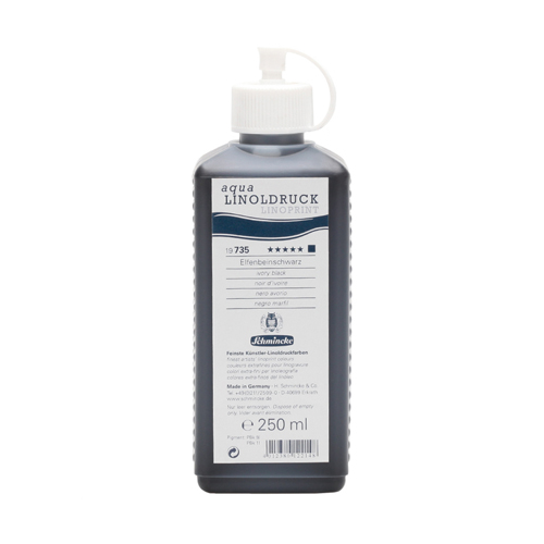 Schmincke aqua-Linoprint Ivory Black 250ml Schmincke aqua-Linoprint Ivory Black 250ml