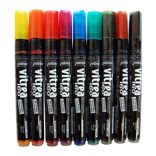 Vitrea 160 Glass Paint Markers Gloss Finish: Sun Yellow