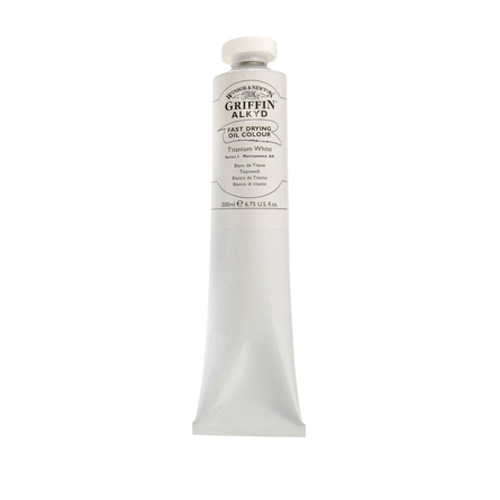 Winsor & Newton Griffin Alkyd 200ml: Titanium White Winsor & Newton Griffin Alkyd 200ml: Titanium White