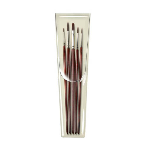 Pro Arte Short Handle Acrylix Brush W8 Set