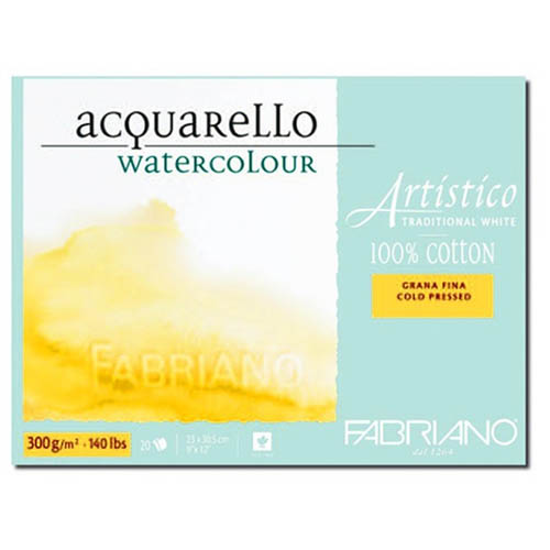 Fabriano Artistico Block Cold 300gsm/140lb Pressed/Not: 12 x 9in