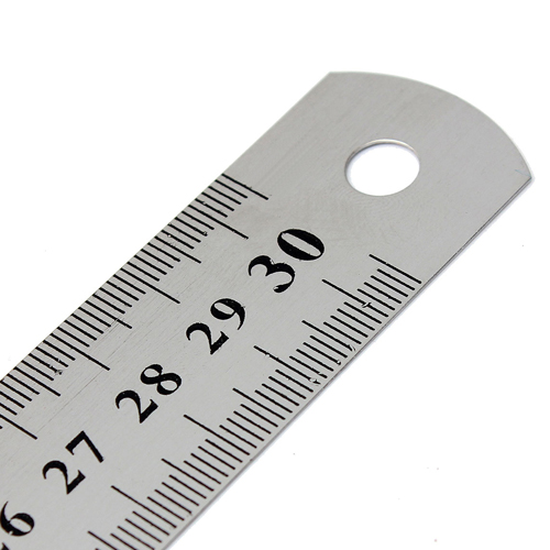 Tech-Style Stainless Steel Rule 30cm