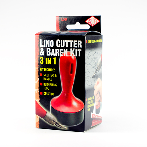 3 in 1 Lino cutter & Baren kit (5 cutters styles 1 to 5)