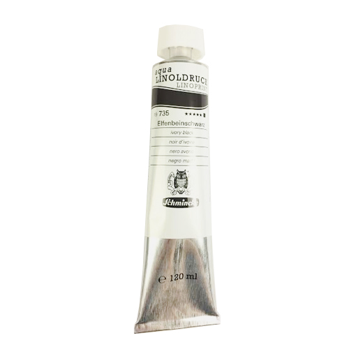 Schmincke aqua-Linoprint Ivory Black 120ml Schmincke aqua-Linoprint Ivory Black 120ml