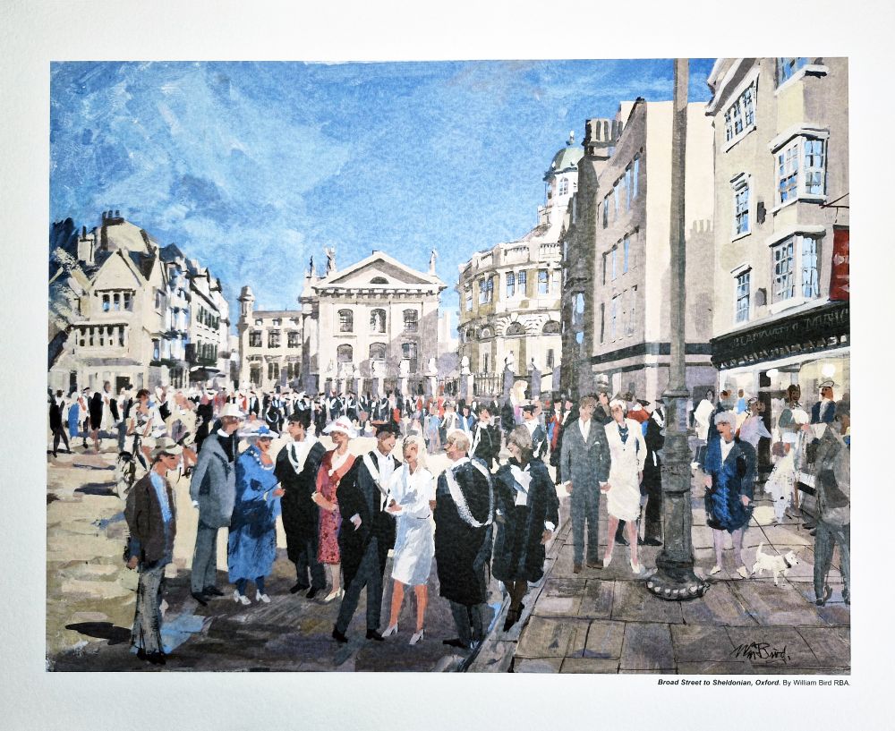 Bill Bird Framed Print Broad Street to Sheldonian