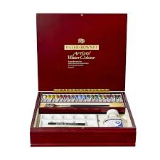 Daler Rowney Artists Watercolour Wooden Box Set 20x5ml Tubes