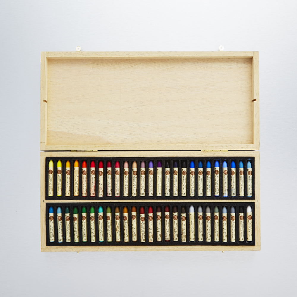 Sennelier Oil Pastels Wooden Set 50 Pastels