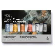 Cotman Metallic Collection 6 x 8ml Tubes