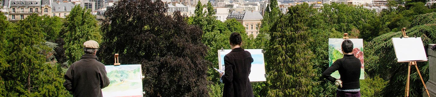 Painting at Easels 
