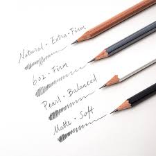 the blackwing pencils core line up and their graph