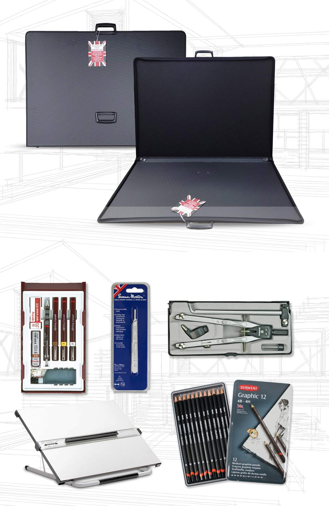 Teloman A1 Portfolio Carry Case