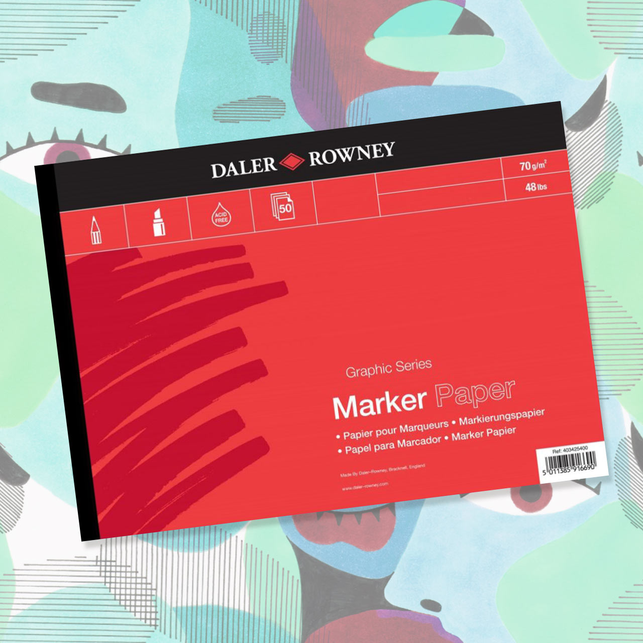 Daler Rowney Marker Pads 50 Sheets 70gsm